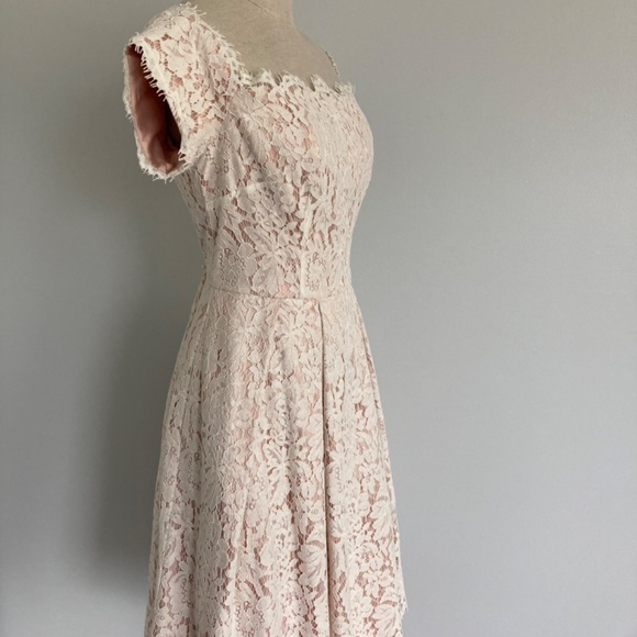 Eliza J Lace and Satin Off the Shoulder Dress - Picture 5 of 12